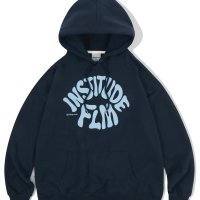 FILLUMINATE 필루미네이트 오버핏 사인 로고 후디-네이비 Overfit Sign Logo hoodie