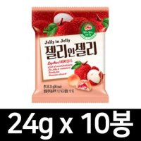 맛있는젤리 젤리인젤리 리치 24g 10봉 트롤리