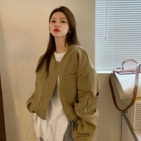 루즈핏 크롭 야상 숏점퍼 가디건 Jumper Cardigan