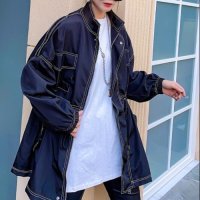 봄 가을 여성 캐주얼 루즈핏 키작녀 자켓 카고 재킷
