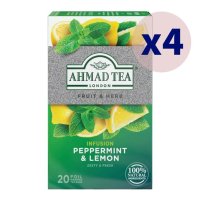 Ahmad Tea 아마드티 페퍼민트 레몬 허브티 20개입 4개