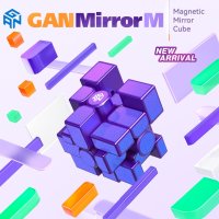 Gan 미러 M 큐브 3X3 마그네틱 매직 스피드 전문 캐스트 코팅 Fidget Toys Cubo Magico Puzzle Mirror