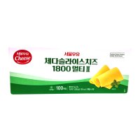 서울우유 체다 슬라이스 치즈 1800 멀티 투 100매 1 8kg 냉장 멀티2