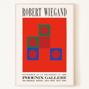 로버트 위건드 전시 포스터 1966년 뉴욕 피닉스 갤러리