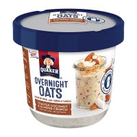 퀘이커 오버나이트 오트 토스티드 코코넛 아몬드 크런치 69g Overnight Oats