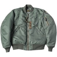 공항점퍼 브론슨 리프로 USAF 1955 MA-1 비행 재킷 50 년대 겨울 남성 군사 폭격기 코트 01 Sage Green 02 M