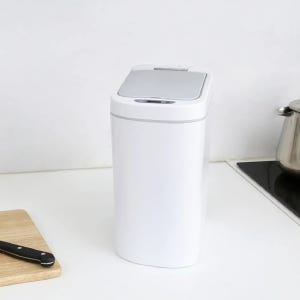 비바 센서 휴지통 7L 종량제 기저귀 냄새차단 자동 센서 휴지통