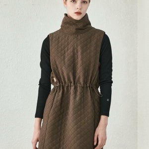 [에임스윙] 터틀넥 자카드 원피스(브라운) _ Turtleneck jacquard Onepiece(Brown)