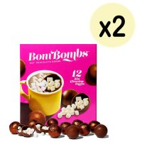 Bombombs 봄밤스 핫초코 밤 퍼지브라우니 속 마시멜로우 12개입 x3 Fudge Brownie Hot Cocoa Bombs Filled with Mars ows