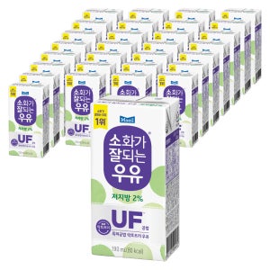 매일유업 소화가 잘되는 우유 저지방 190ml, 48개