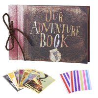 Our Adventure Book 픽사 업 영화 스크랩북 DIY 웨딩 앨범 기념일 선물 80 페이지