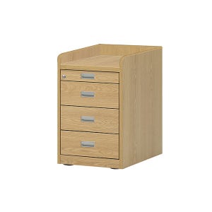 스퀘어 U형 4단 이동서랍