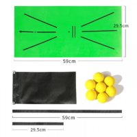 7볼 골프 디봇매트 궤도 자세 스윙 연습 매트
