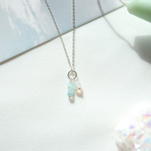 925 실버_에디오피아 엔젤 오팔 목걸이 화이트데이선물, 토이베(toive)