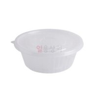 다회용 면용기 BW 195파이 중 1250ml 300세트 투명