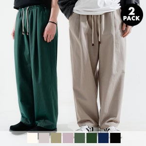 [더블유브이프로젝트][2PACK] 로너 와이드 코튼팬츠 8종 JJLP7639