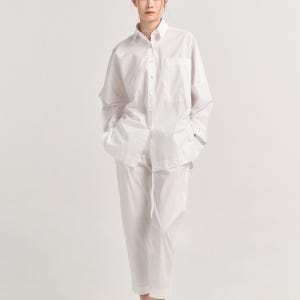 [크램38] PIERO JOGGING TROUSERS 피에로 화이트 팬츠