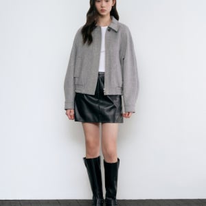 [무신사 스탠다드 우먼] 우먼즈 신세틱 레더 미니 스커트 [블랙] MWASK5Z03-BK