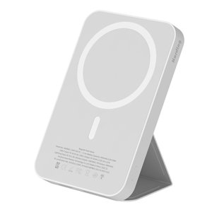 코딩 맥파워 아이폰 고속 무선 충전 미니 맥세이프 보조배터리 5000mAh  01. 화이트 KMPB05