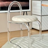 북유럽 INS 아크릴 침실 투명 고급 디자이너 화장대 의자 디자인 의자