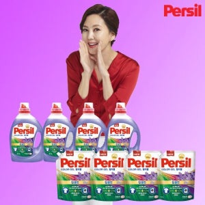 퍼실 딥클린 컬러젤라벤더 4통 + 리필 4팩 TV상품