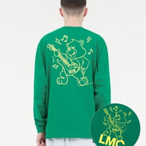 [엘엠씨] PUNK BEAR LONG SLV TEE green 0LM23SLS111GRN