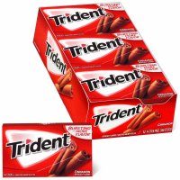 트라이던트 트리덴트 계피 시나몬 무설탕 껌 12 팩 1세트 Trident Cinnamon Sugar Gum 14 Pieces