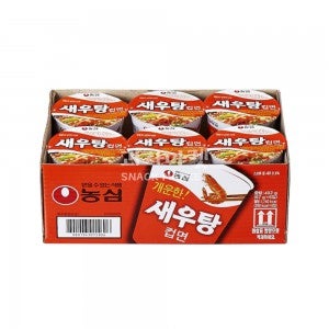 농심 과자마켓 새우탕컵 67gX6개입