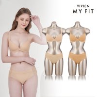 [비비안] 비비안 MYFIT 컴팩트커버 노와이어 여성속옷세트 4종