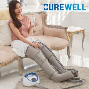 국내제조 의료기기 큐어웰 공기압마사지기 에어 안마기계