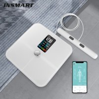 INSMART 8 전극 체중 저울 스크린 디지털 BMI 블루투스 체지방 욕실