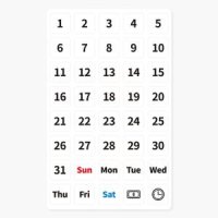 일자 고무자석 3P 날짜 요일 숫자 자석 마그넷