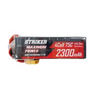 헬셀 엑스캅터 스트라이커 14 8V 2300mAh 75C XT60 리튬폴리머 배터리