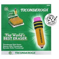 TICONDEROGA 38936 지우개 연필 모양 36개입