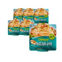 쉐푸드 스파게티 까르보나라 220g 6개