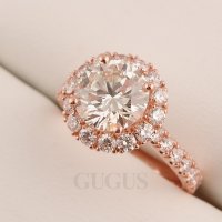 GIA2.23CT  VVS1  전체  최상급 멜리 다이아세팅 링 7498264