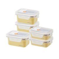 락앤락 5P 컬러스텐용기 소용량 5P 세트 400mlx2P 500mlx3P