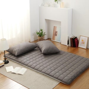 웰베딩 플레인 국산 순면 누빔요커버+허브요솜5cm 바닥 요세트 3color S D Q