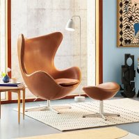 vitra egg chair 비트라 에그 계란 체어 의자 싱글체어 접촉면극세사가죽