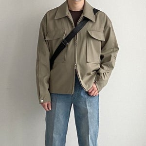 포켓 트러커 숏 자켓, 키작은남자