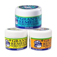 Grans Remedy 풋 파우더 천연 신발 탈취제 및 발 냄새 제거기 파우더  남성 및 여성용  키즈용  땀 흡수  빠른 작동  50g