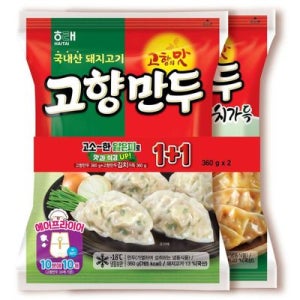 [Express] 해태 고향 고기만두+김치만두 360G*2