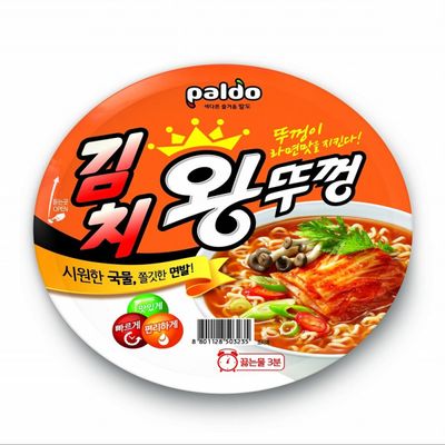 팔도 왕뚜껑 오리지널4 김치4 짬뽕4 짜장3 우동3 110g 18개