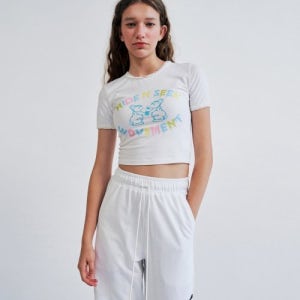 [워브먼트] HIDE N SEEK Cropped T-shirts WHITE WBCSTP004IV 5002064147