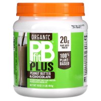 PBfit Organic PB Fit Plus 땅콩 버터 초콜릿 454g 1lb