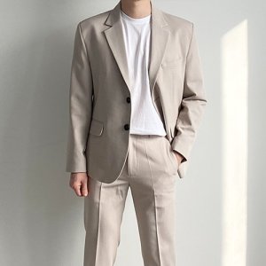 언더70 포시즌 셋업 블레이저 (연베이지),키작은남자,정장,수트,자켓,키작남,하객룩,결혼식