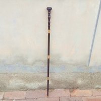 럭셔리 지팡이 고급 나무 흑단 백단 마호가니 단단한  보라색 백단향 고급 3가닥 원형 손잡이