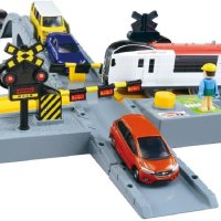 PLARAIL J-20 자동 철도 건널목 모델 장난감 TOMICA 호환