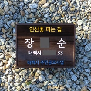 1988 대문문패 전원주택현판 주민공모사업 우리집문패 만들기 원목명패 자율형 건물번호판