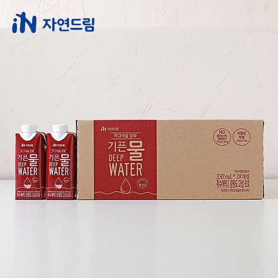 <b>자연드림</b> 마그네슘강화 기픈물 330ml x (18개입)